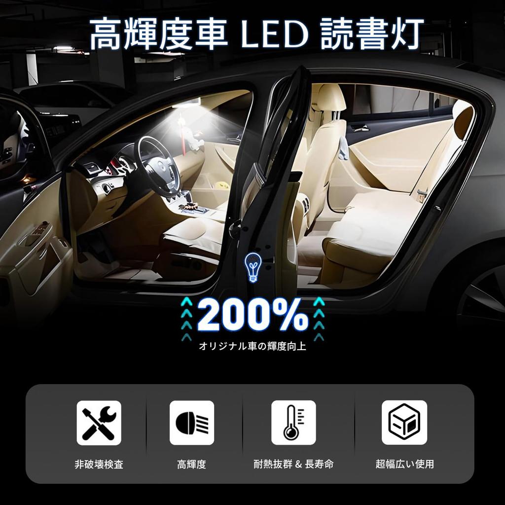 VEAGIA T10 31mm LED T10 LED Room Lamp Pack of