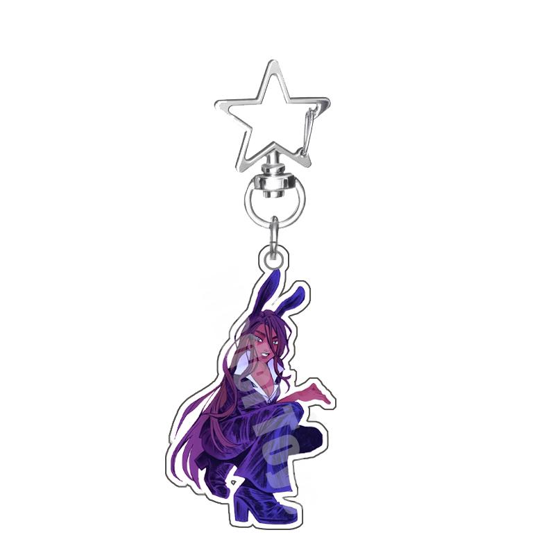 

Rabbit Cafe Series Alien Stage Luka Ivan Till Mizi Hyuna Character Acrylic Keychain Decoration Pendant Fans Exquisite Gift 6Cm 5pcs