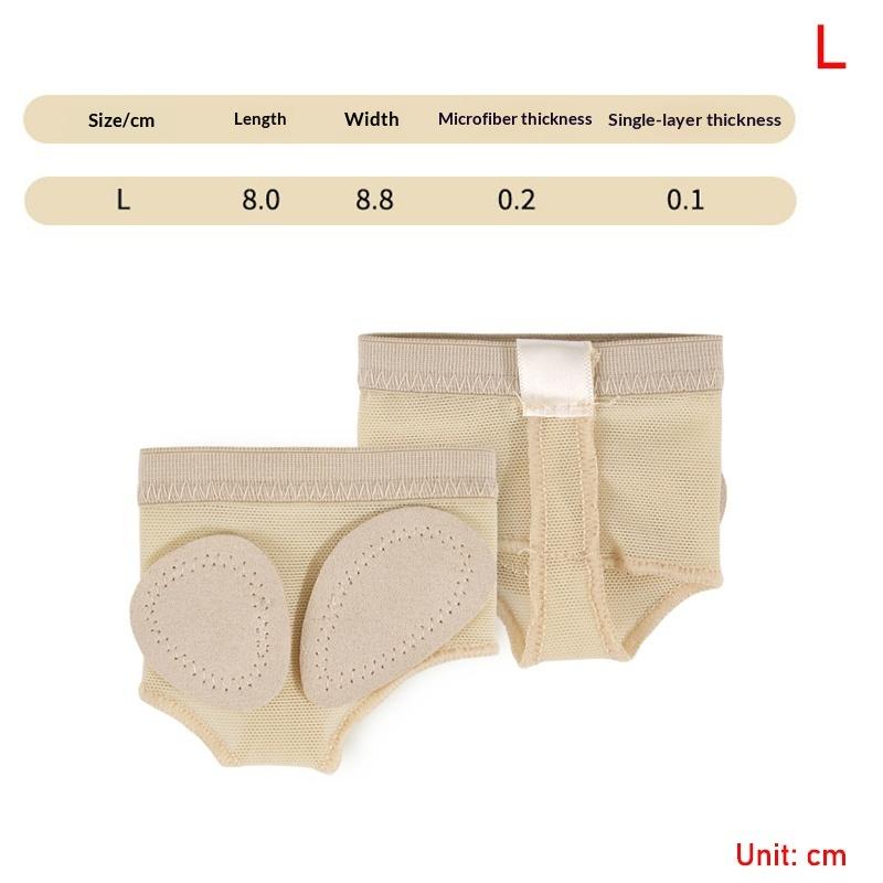 

1Pair Belly Ballet Dance Forefoot Pad Protection Toe Xs-Xl Half Shoes Pad Foot Care Tool Dance Feet Pad Cushion Protector L