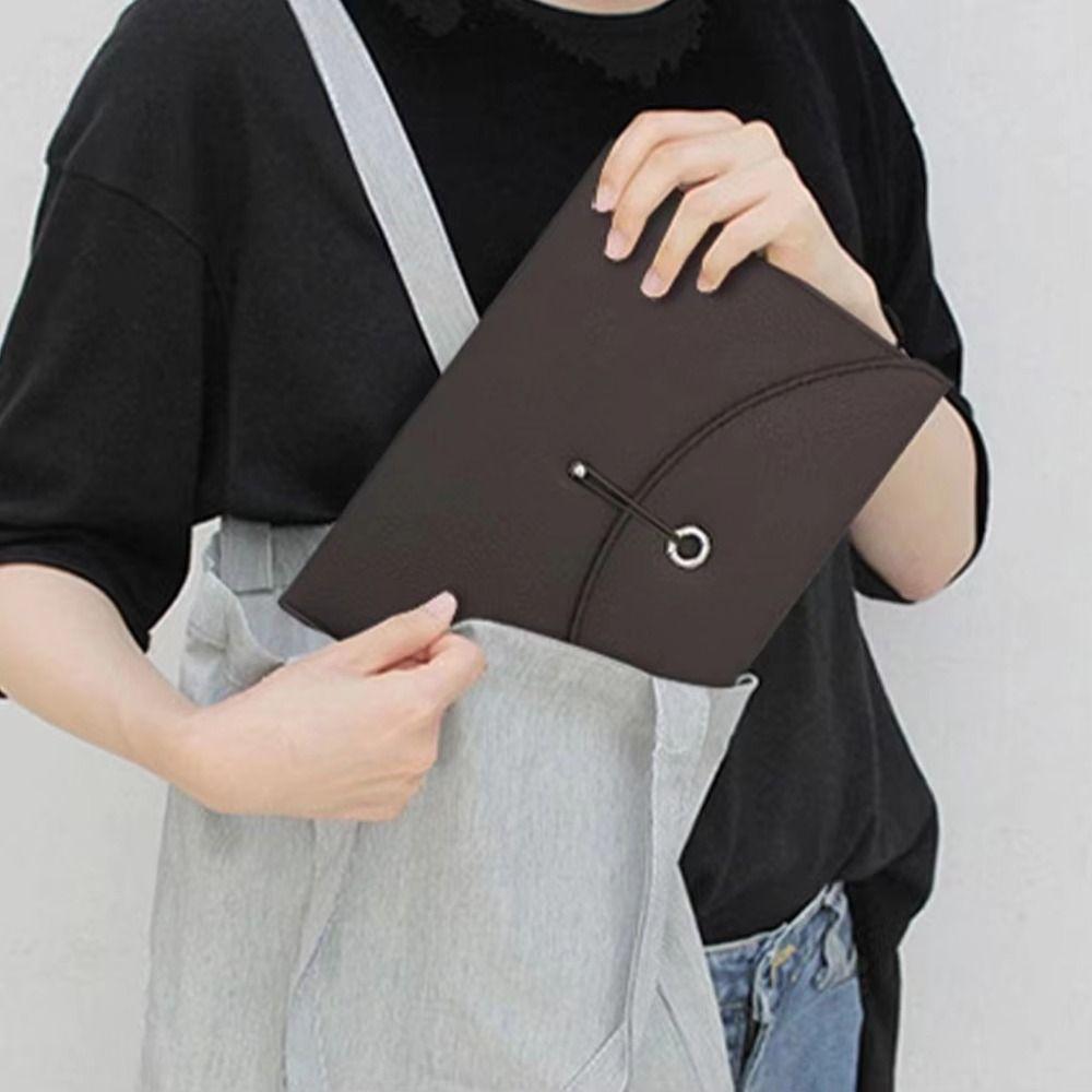 With Labels PU Leather Document Bag Waterproof Accordion File Organizer  School Supplies
