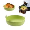 Silicone Air Fryers Oven Baking Tray Pizza Fried Chicken Airfryer Silicone Basket Reusable Round Square Airfryer Pan Liner Acces