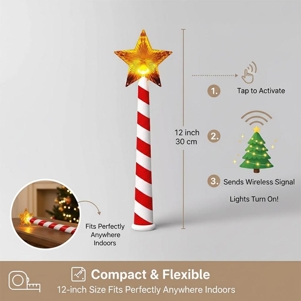 Magic Wand Christmas Light Controller for LED Lights Multiple Modes and Easy Plug And Play Operation