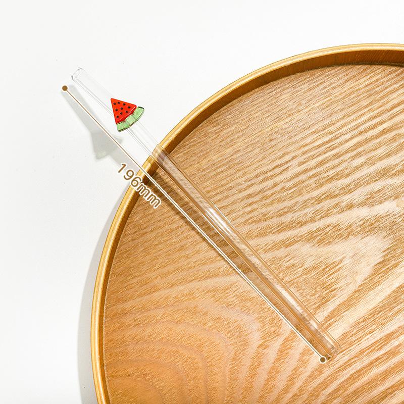 Flexible Glass Straw Set, Includes Cleaning Brush, Ideal For Milkshakes & Sodas, Perfect Gift For Birthdays & Weddings