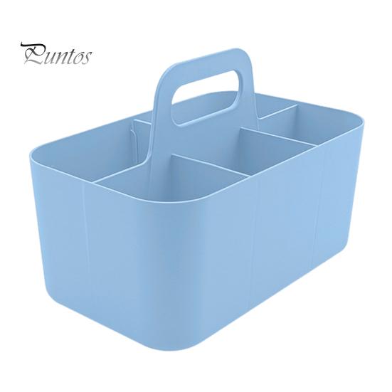 Stackable Desk Organizer Storage Box with Handle Large Capacity Multiple Compartments Pencil Holder Caddy Organizer
