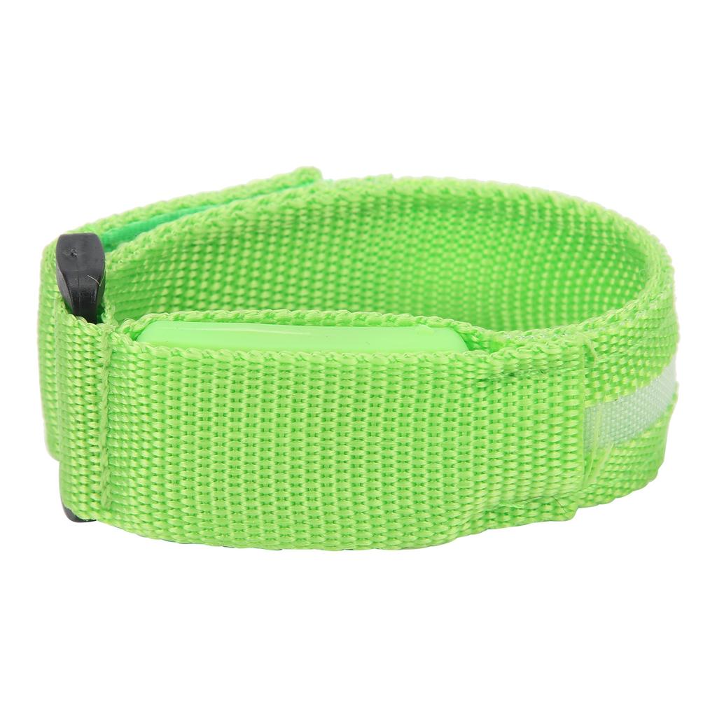 Outdoor Running LED Armband Adjustable Flashing Wristband Cycling Light up BraceletGreen