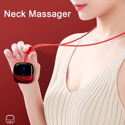 Smart Hanging Neck Massager Heating TENS EMS Pulse Necklace Microcurrent Cervical Shoulder Spine Kneading Low Frequency Relaxi