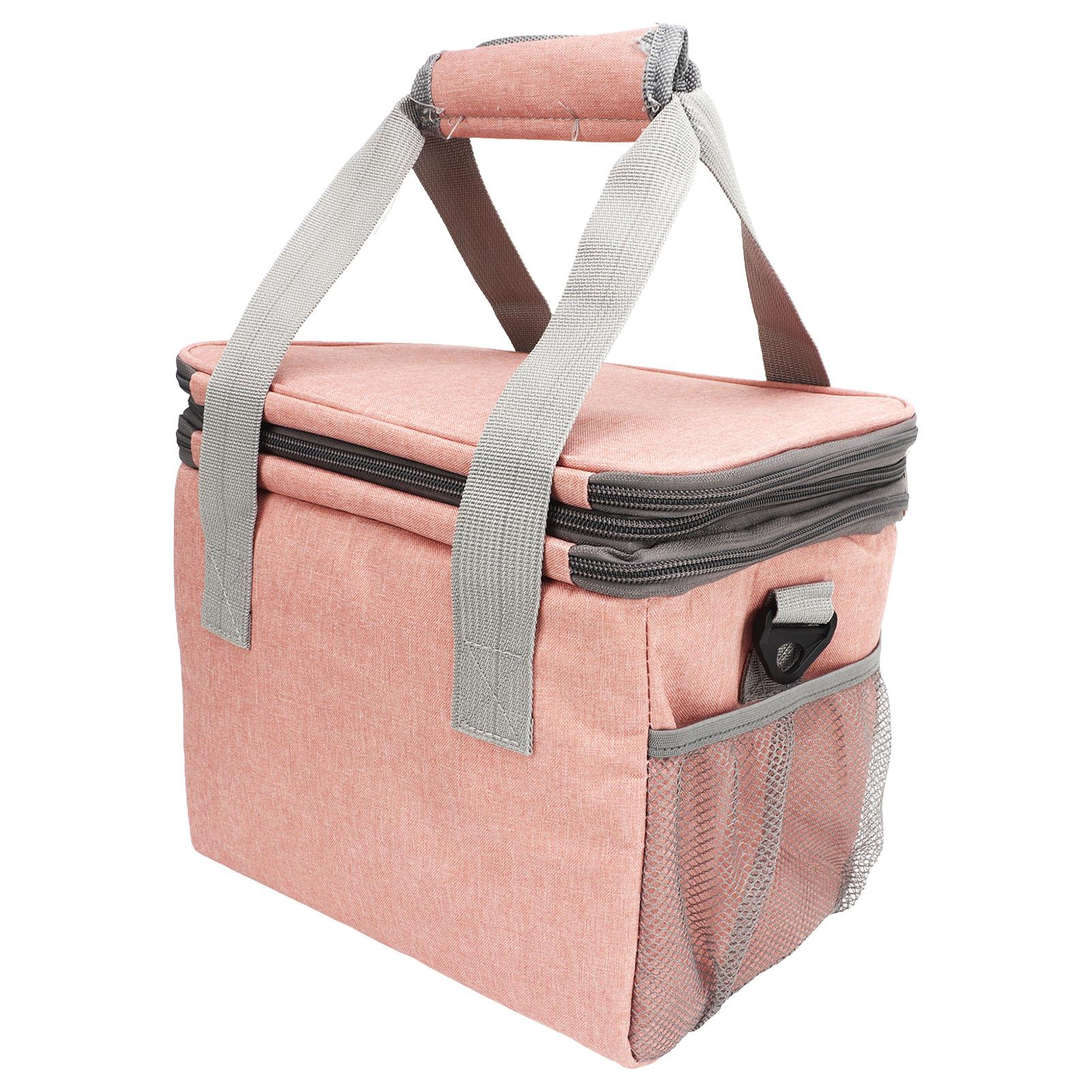 

Portable Cooler Bag Double Layer Large Capacity Waterproof Leakproof Insulated Lunch Box for Outdoor Picnic Camping