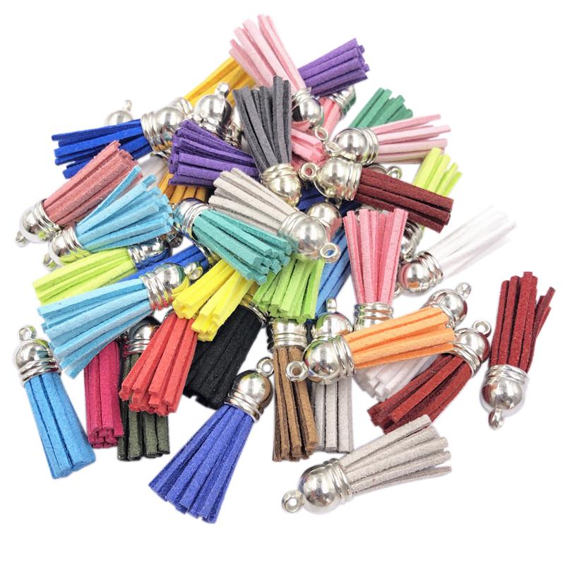 

Товары для вечеринок, модные кисточки для изготовления ювелирных изделий, 26 цветов, ручная работа, 10 шт., 38 мм*10 мм, корейский бархат, серебряные подвески, винтажные поделки своими руками