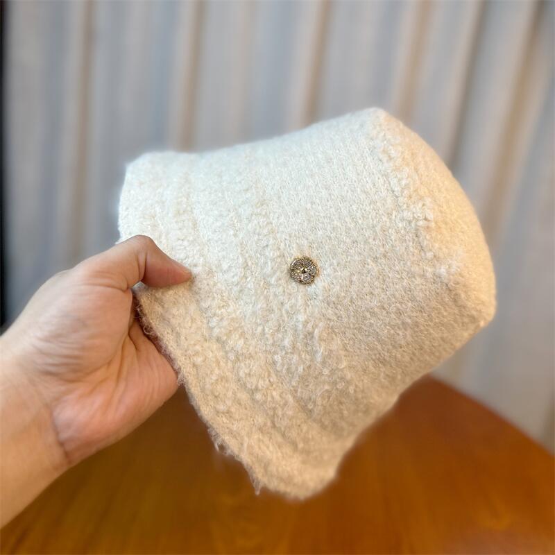 Fisherman Hat Women's Autumn and Winter Korean Style Large Head Circumference Showing Face Small Bucket Hat Fashion Versatile Basin Hat