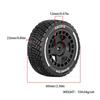 4pcs 60*22mm Wheel Rim & Tire Set for 1/14 MJX Hyper Go 14301 14302 14303 14304 RC Rally Off-Road Buggy Upgrade Accessories