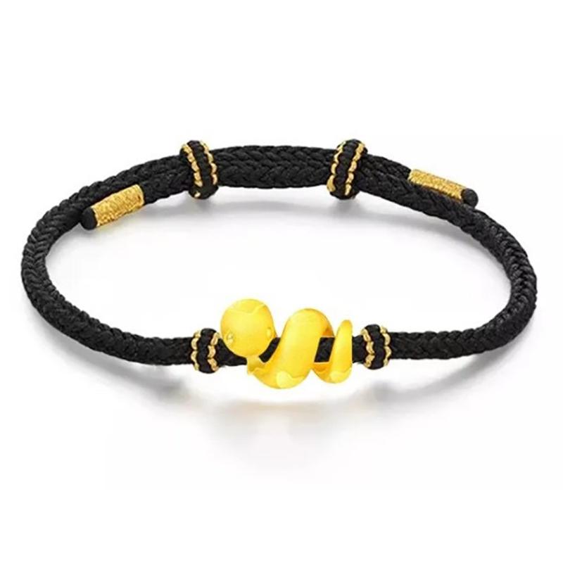 

Год зодиака Змея счастливые плетеные веревочные браслеты для женщин мужчин китайский стиль амулет браслет ювелирные изделия аксессуары подарки