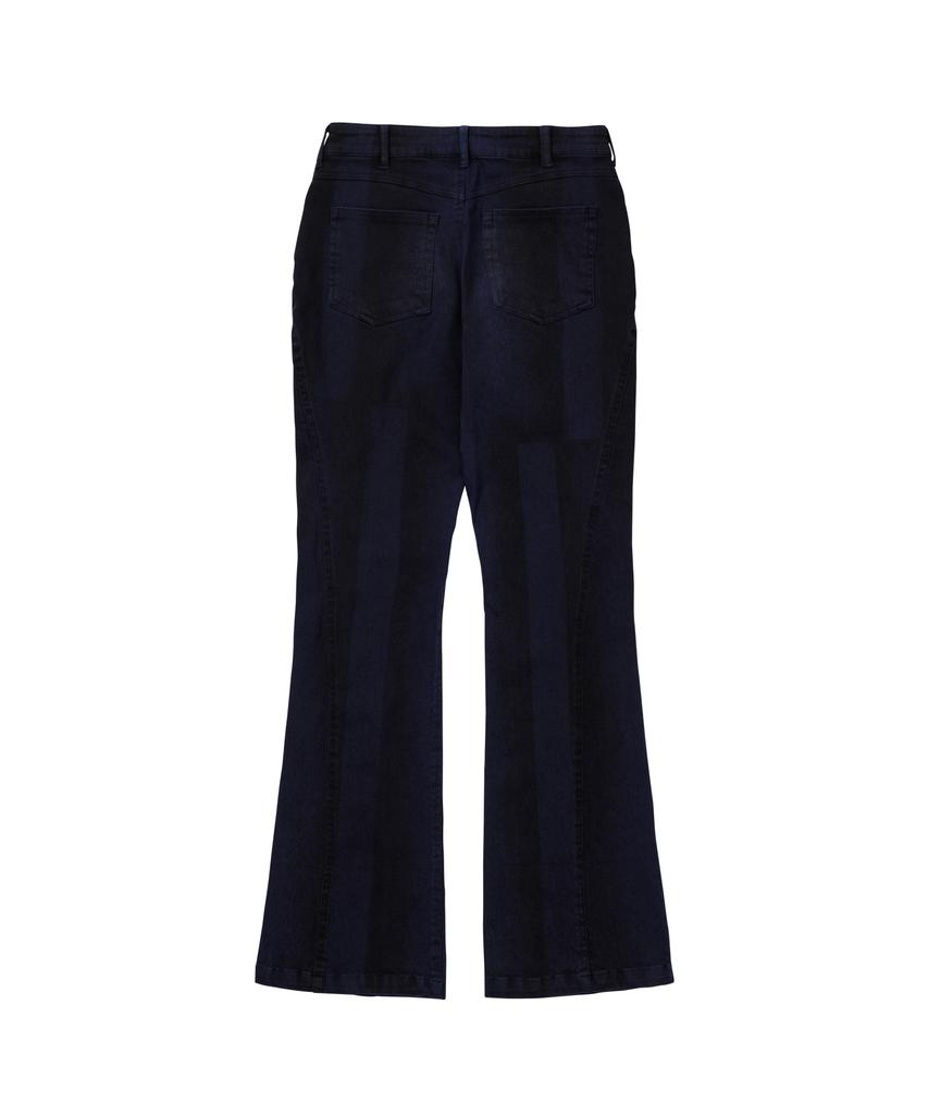 WELLBEING EXPRESS Spray Washed Line Pants Blue