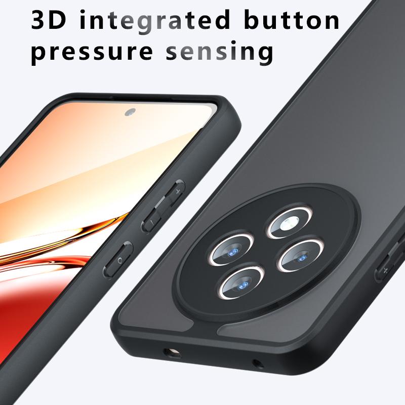 HD Transparent Cover for OPPO Reno 12 FS 12F Case Ultra Thin Clear & Matte Translucent Phone Funda for OPPO Reno 12F Capa