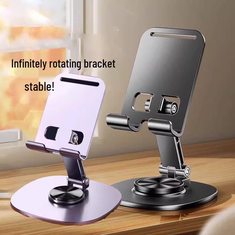 Rotatable Foldable Desktop Phone & Tablet Holder for Live Videos