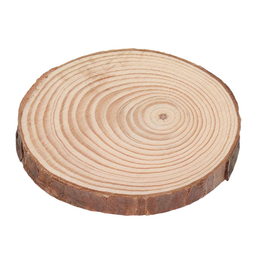 25 Bucăți Lemn Pin Suport de Pahar Recuzită Ornament pentru Decor Acasă