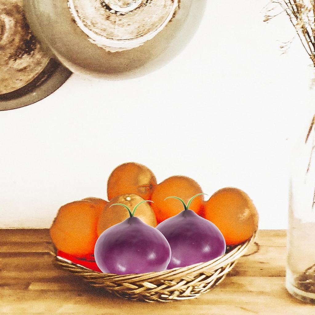 8pcs Artificial Onion Model Lifelike Fake Onion SimulationVegetable Ornament forDisplay Decoration Photography Props
