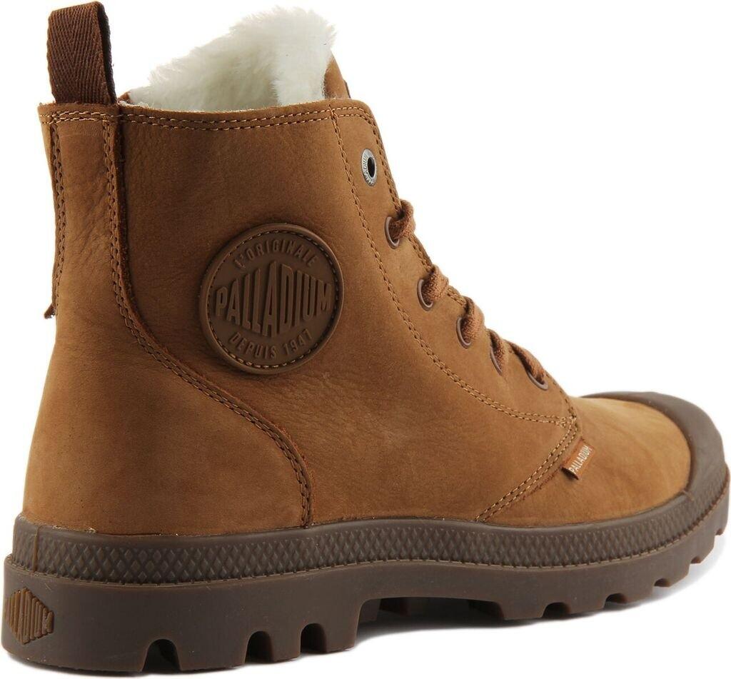 Ботинки Palladium Pampa HI ZIP WL на подкладке коричневые 0598