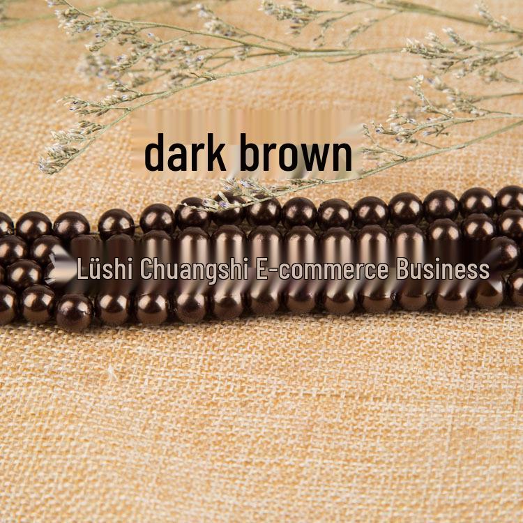 10mm Eco-friendly Imitation Pearl Beads for DIY Jewelry  Clothing Accessories 10MM 30# коричневый