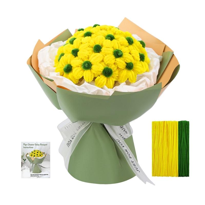 

Pipe Cleaners Flower Set Pipe Cleaners Flower Making Kits DIY Flower Bouquet Kits Pipecleaners Craft Kits Craft Supplies 1