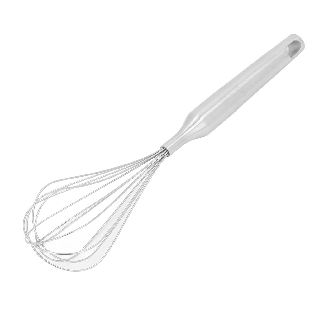Eierschläger Mixer Silber Edelstahl Robust Bequemer Griff Handgedrückt Eierschläger für Heimküche