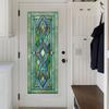Stained Glass Window Privacy Films Decorative Static Clings Removable Sun Blocking Covering Colorful Window