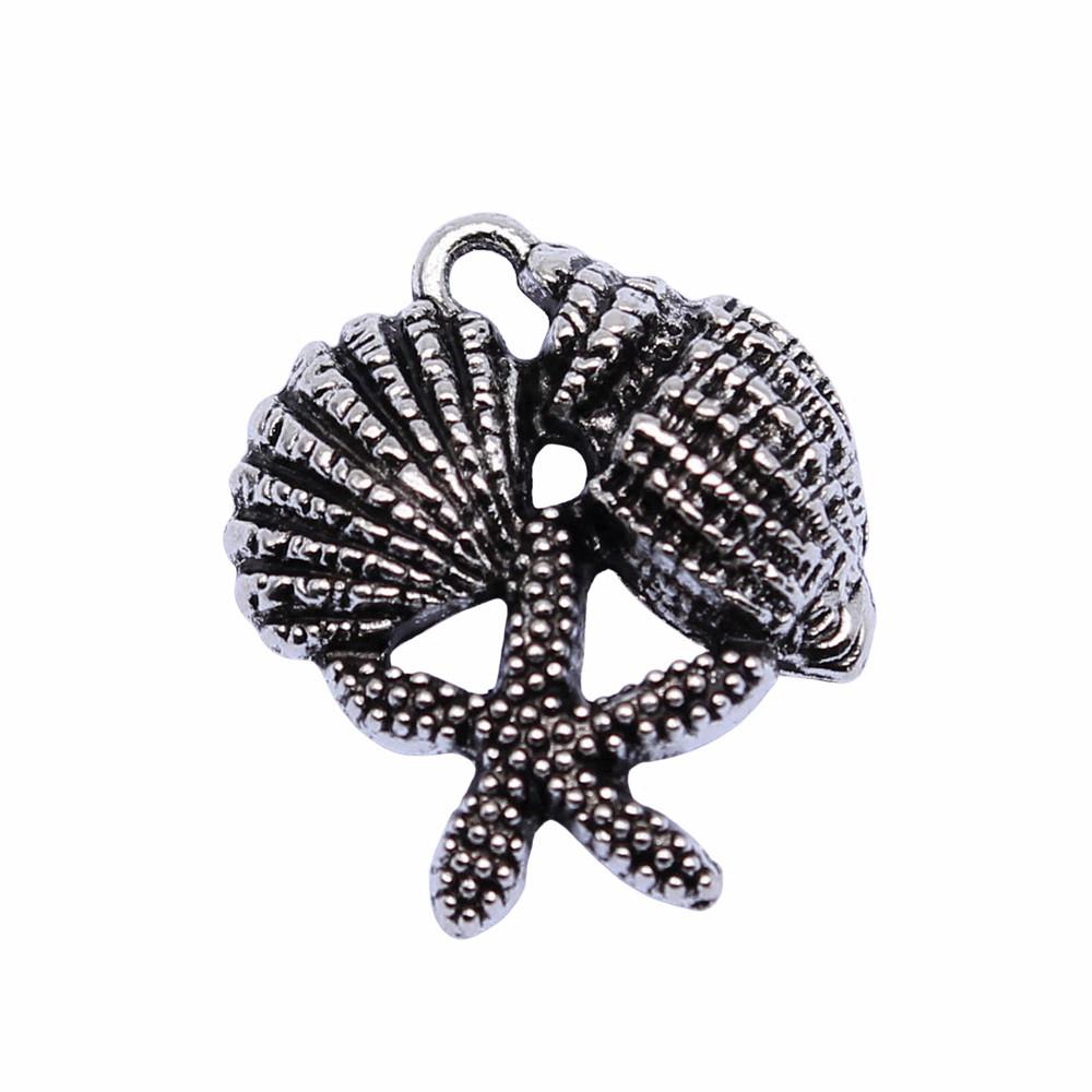 Starfish Charms Multi Color Metal Pendants For Beach Themed DIY Jewelry Accessories