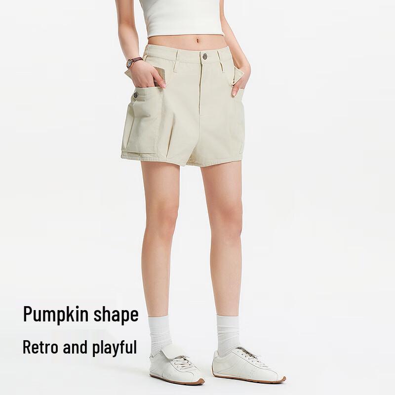 Semir Women's Loose Pumpkin Cargo Shorts