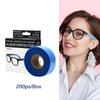 200Pcs Disposable Eyeglasses Leg Sleeves Covers Barber Hair Coloring Protector Anti-Staining Tools