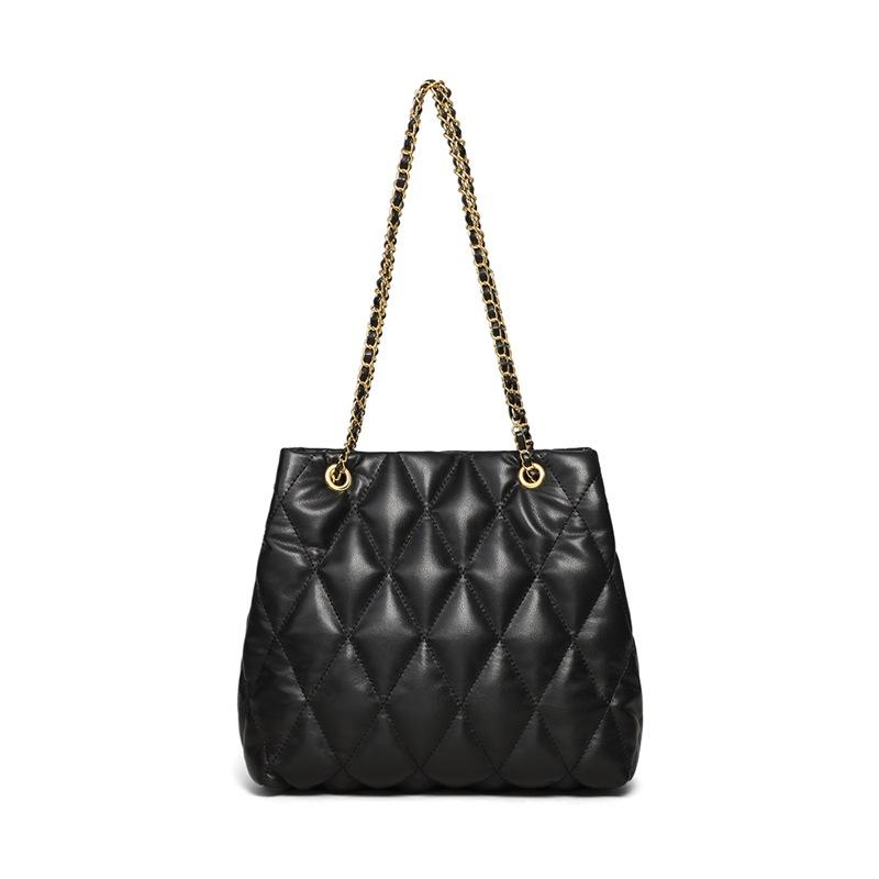 Tote Bag Women'S Versatile High-End Sense Large-Capacity Chain Single Shoulder Crossbody Leather Women'S Bag