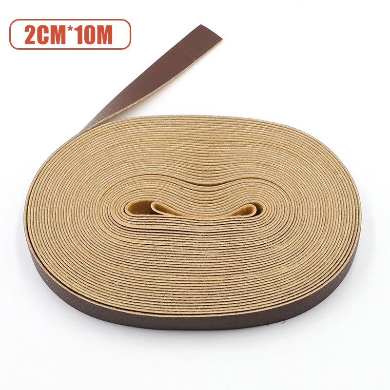 10 Meter 1.5/2cm Wide Durable Sturdy PU Leather Crafts Straps Strips For Leathercrafts Accessory Belt Handle Crafts Making