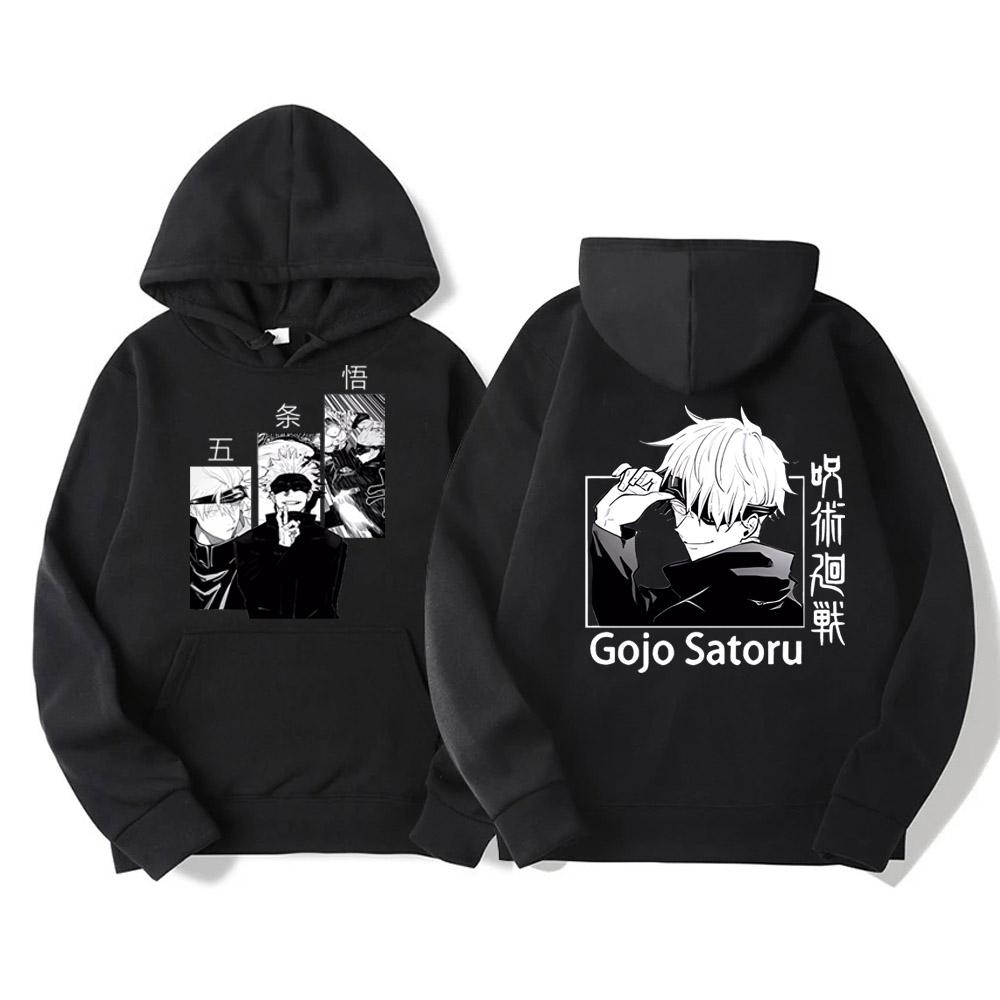 Anime Japonez Jujutsu Kaisen Bărbați Femei Hanorace Desen Animat Satoru Gojo Hanorac Larg Unisex Toamnă Călduros Casual Streetwear