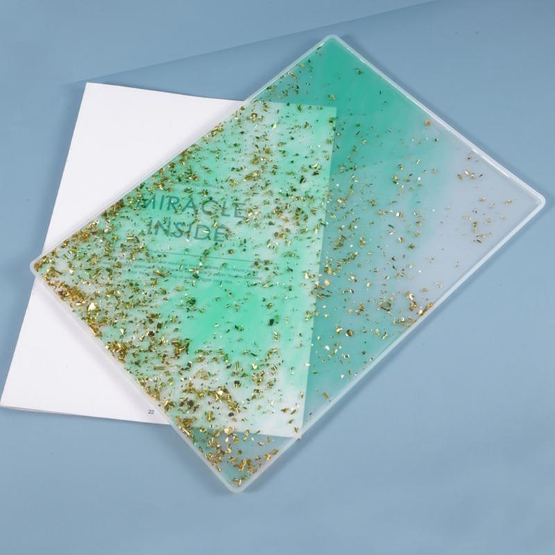 Table Mat Casting Mold Writing Board Silicone Mould DIY Drawing Board Rectangular Mold for Students Epoxy Resin Molds