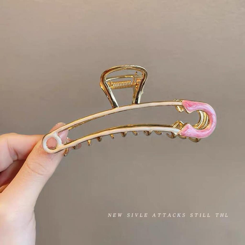 Elegant Tulip & Lily Hair Clip - Large Fairy Claw for Stylish Back-of-Head Design