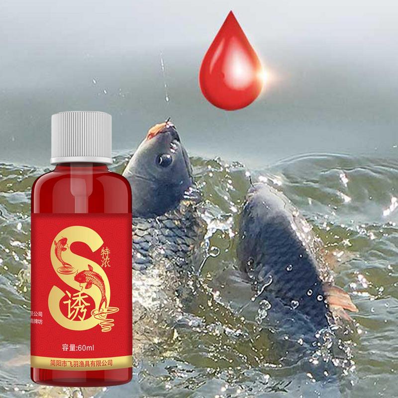 60ML Attraente per Pesci S Esca Attrattivo Additivo Odore Attraente per Pesci Liquido Concentrato Additivo per Esca da Pesca Accessori da Pesca