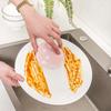 1pcs Compressed Sponge Brush Dishwashing Wood Pulp Wipe Oil Stains Add Foam Rag Household Cleaning Tools Hanging Rope Storage