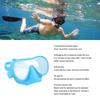   Diving Goggles Anti Fog Tempered Glass Snorkeling Dive Mask with Silicone Strap Foldable Panoramic View Swim Goggles