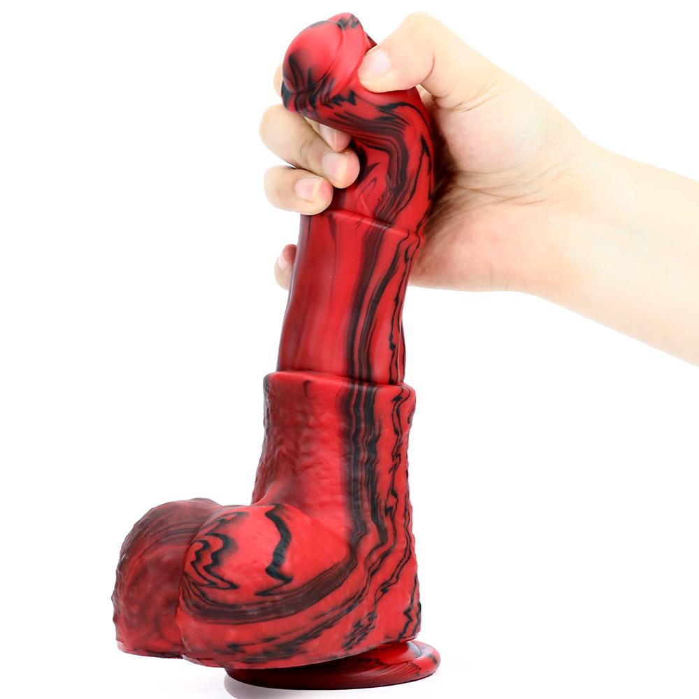 Silicone Horse Dildo With Sucker Fantasy Animal Penis Sex Toy For Women Clit Massage Stimulate Female  Anal Plug