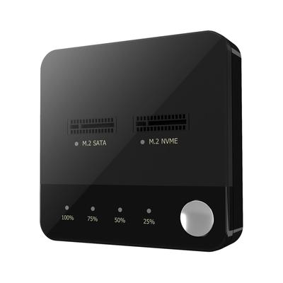 M.2 NVME SATA Duplikátor M.2 NVME SATA SSD Klonovač Dvoušachtový Offline Klonovací Nástroj Bezšroubová M.2 SSD Šachta M.2 USB C Adaptér