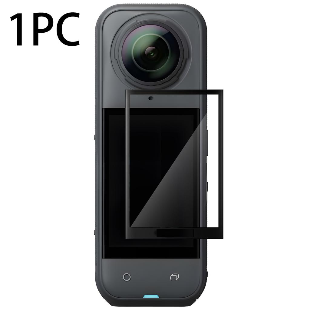 5in1 for Insta360 X5 Optical Glass Rotating Lens Camera Protector Screen Protector Kit HD Anti-scratch Films for Insta 360 X5