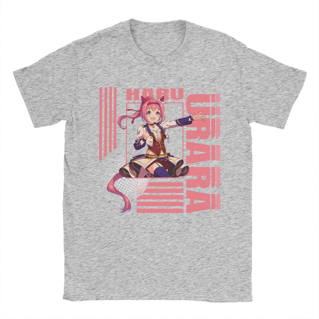 Haru urara 4 Unisexs T Shirts  Hipster Tee Shirt Short Sleeve O Neck TShirts Cotton Plus Size Clothing
