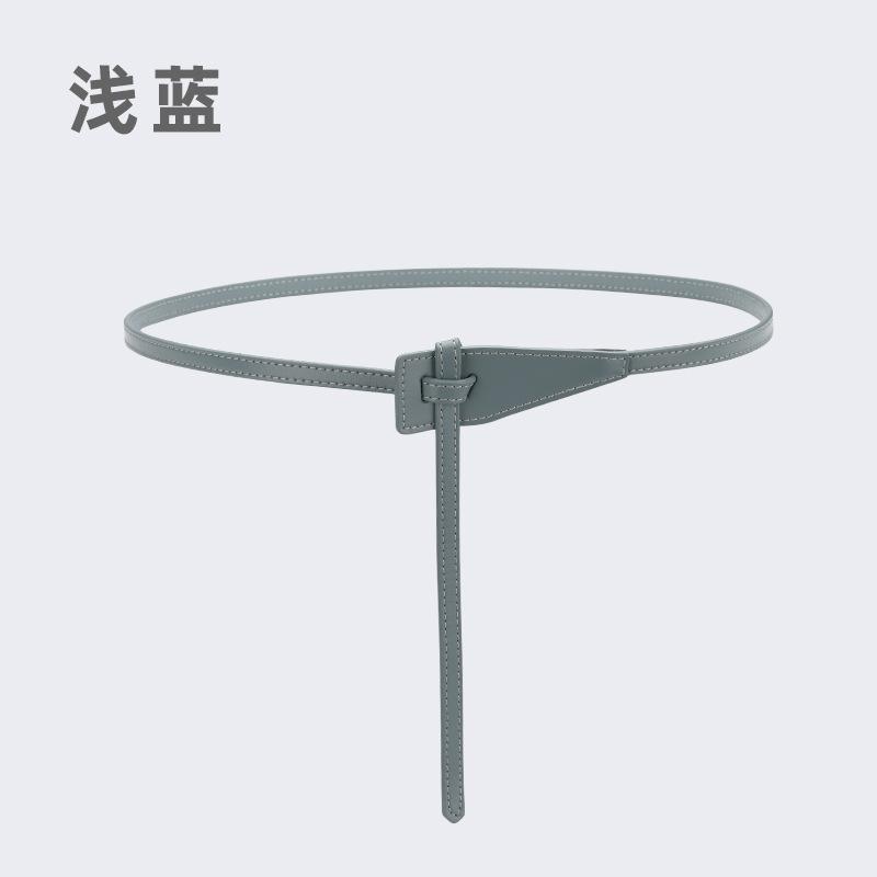 

Четырехсезонный носимый новый женский тонкий пояс кожаный узел декоративный пиджак с талией стягивающий модный маленький пояс универсальная рубашка платье 105cm