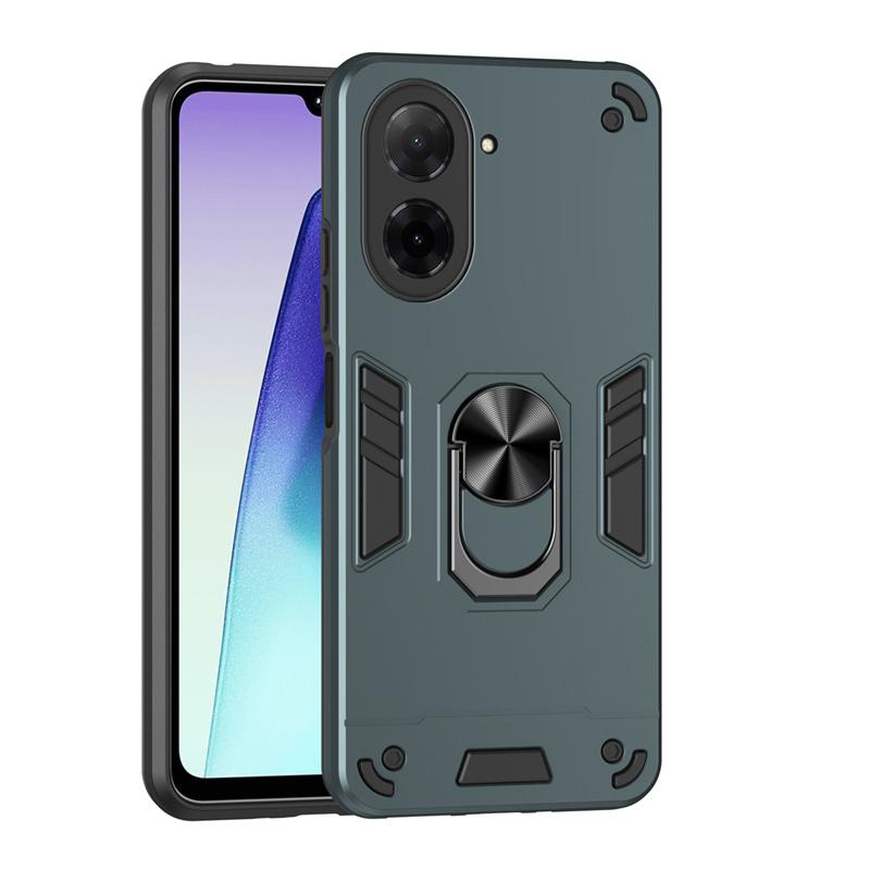 Armor Funda For Xiaomi Poco C71 4G Case Magnetic Holder Ring Armor Cases For Poko Little C71 C 71 PocoC71 4G Lens Protect Cover