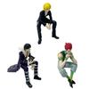 15CM Anime HUNTER×HUNTER Kurapika Black Suit Dress Up Model Toy Gift Collection Instant Noodle Press Sitting Aciton Figure