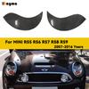 Carbon Fiber Car Headlight Eyebrows Cover FRP Adorkable Eyelid For MINI R55 CLUBMAN R56 COOPER R57 CABRIO R58 COUPE R59 ROADSTER