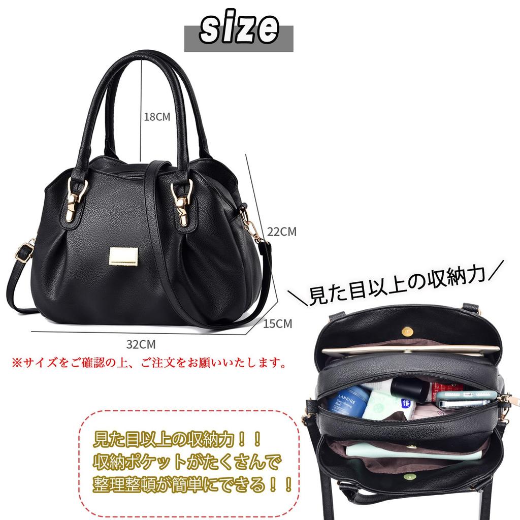 Takusan Shopping Handbag, Shoulder Bag, Perfect for Special Occasions, Office, or Any Occasion, 3-Way Zippered, Multifunctional, Multi-Storage,