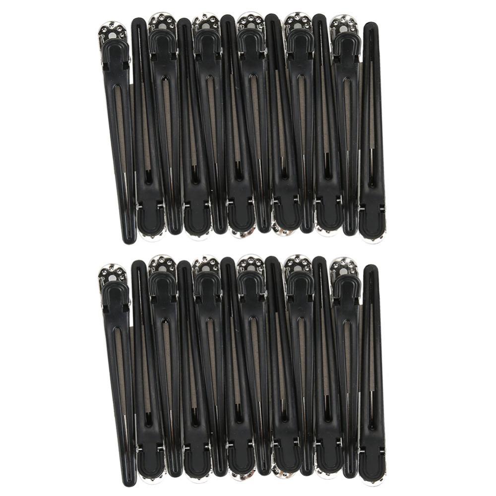 24pcs Non-Slip Duckbill Clip Creaseless Hair Salon Accessories Partition Hair Clips Home Use