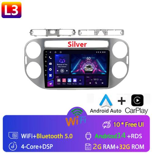 Fortress 9"Car Android 12 For VW Volkswagen Tiguan 1 NF 2006-2016 2Din Car Radio Multimedia Video Player GPS Stereo Navi CarPlay