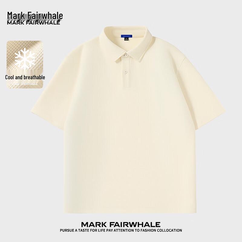 Mark Fairwhale Men's Waffle-Weave Anti-Wrinkle Short Sleeve Top