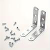 70 Pieces of 90-degree Right-angle Brackets, L-shaped Stainless Steel Fixing Parts for Supporting Furniture Connection Pieces