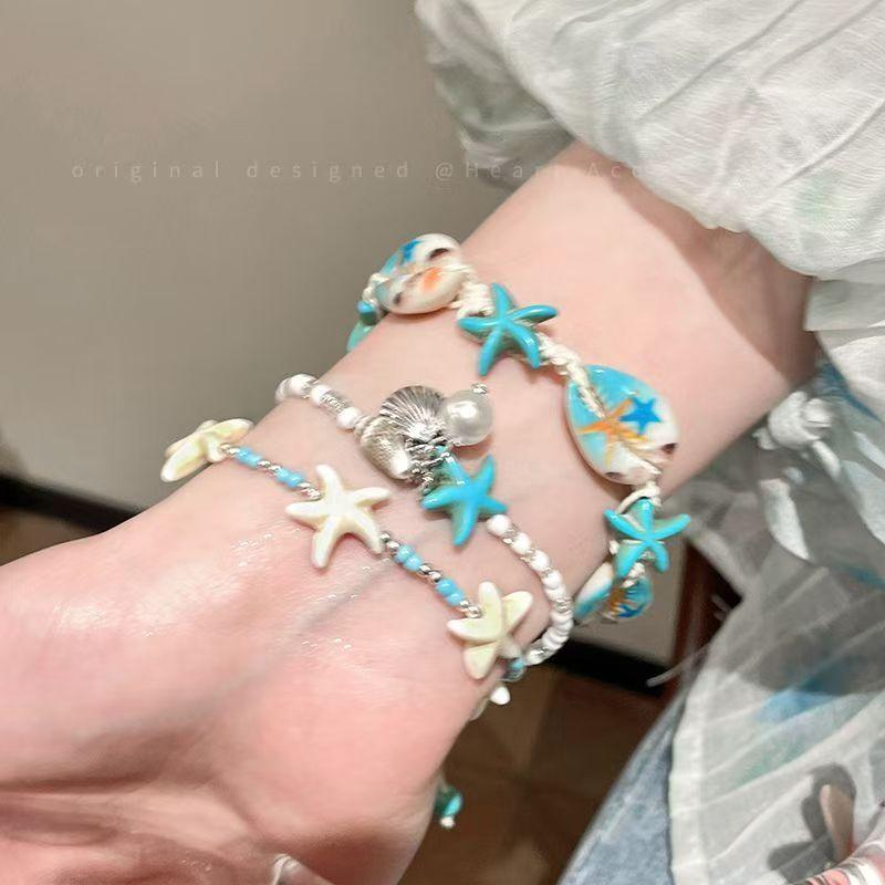Female Island Bead Stacked Bracelet
